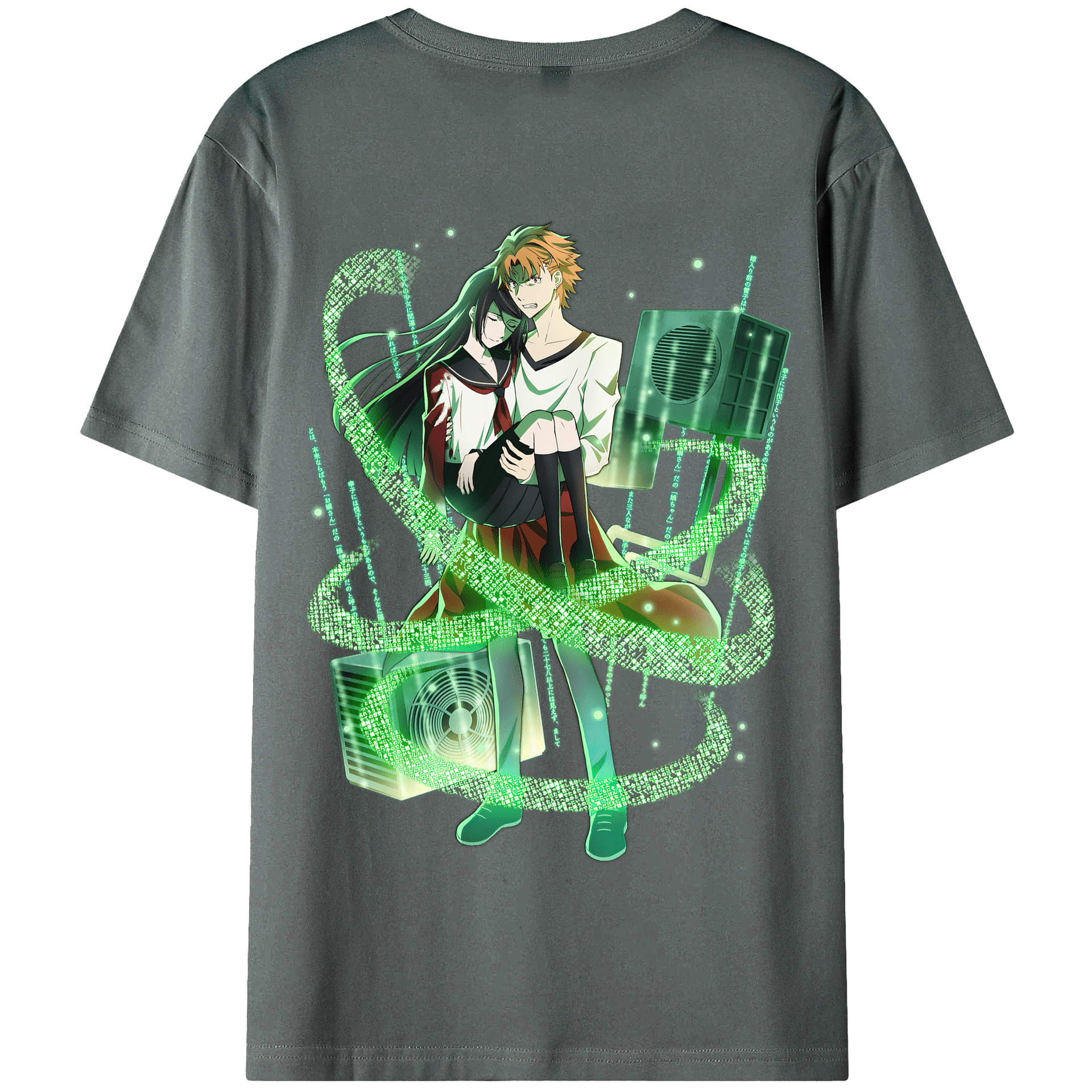 （画像用） 文豪ストレイドッグス Bungo Stray Dogs 綿100％半袖Tシャツ（背面プリント）